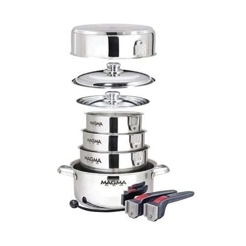 Magma 10-Piece Gourmet Nesting Induction Cookware (Case of 4) Induction Cookware