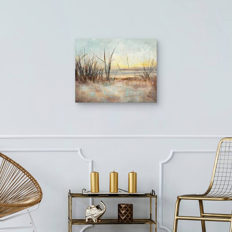 Sunset Beach by Studio Arts Canvas Art Print