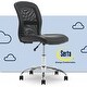 preview thumbnail 14 of 51, Serta Essentials Ergonomic Armless Task Chair Black