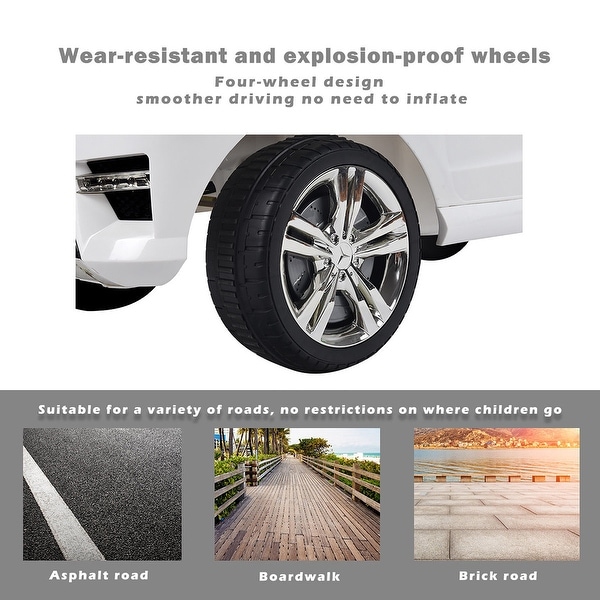 costway mercedes benz ml350 6v electric kids ride on car licensed mp3 rc remote control