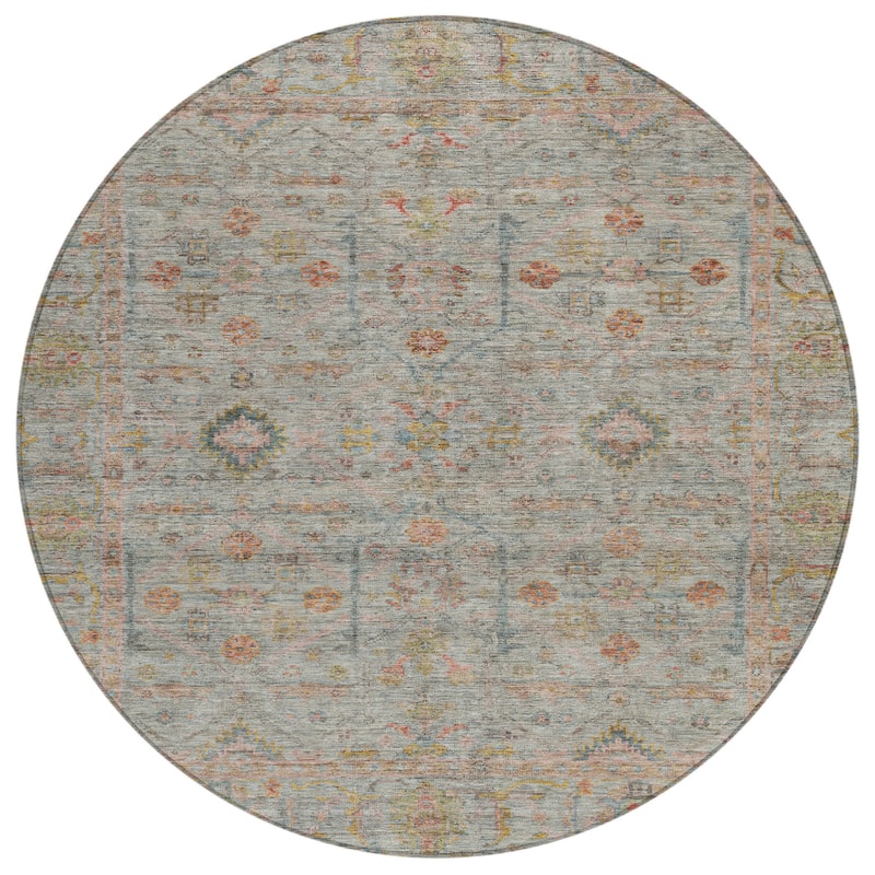 HomeRoots Floral Traditional Rectangle Outdoor Rug