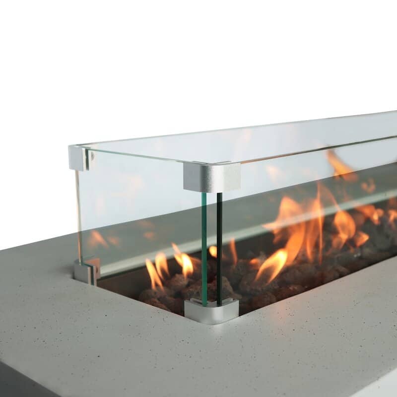 LSI Concrete Outdoor Fire Pit Table