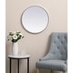 preview thumbnail 128 of 186, Carson Carrington Labbemala Metal Frame Round Mirror