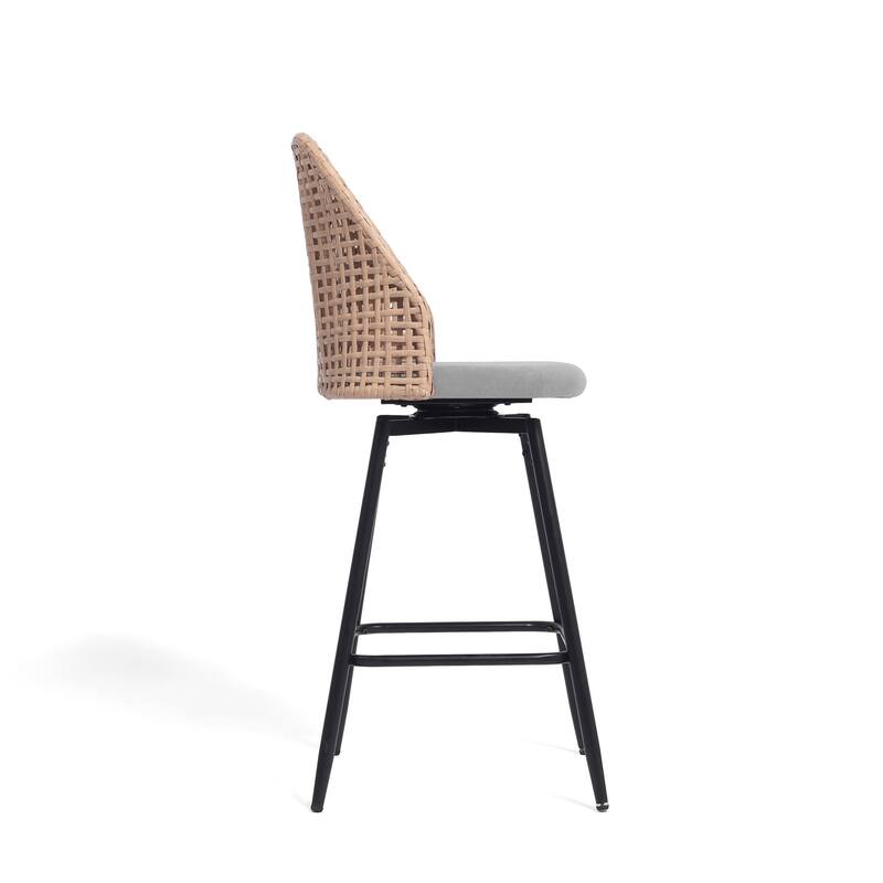 28.7"H Swivel Bar Stools/ Counter Stools with Metal Legs