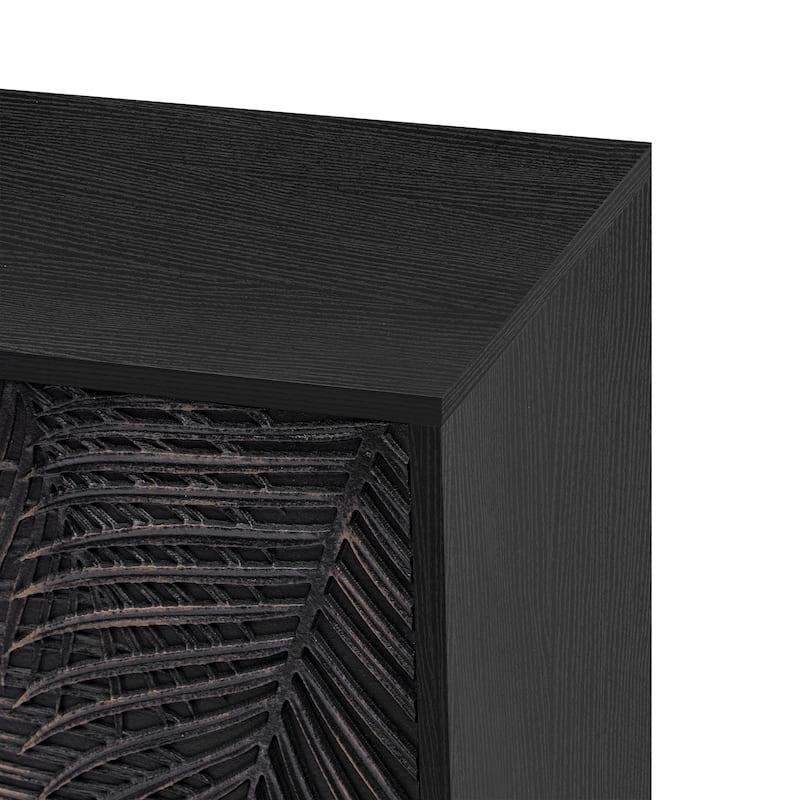 Modern TV Stand with 2 Storage Compartments, Fits TVs up to 43 Inches - 47.2" D x 13.9" W x 31.1" H