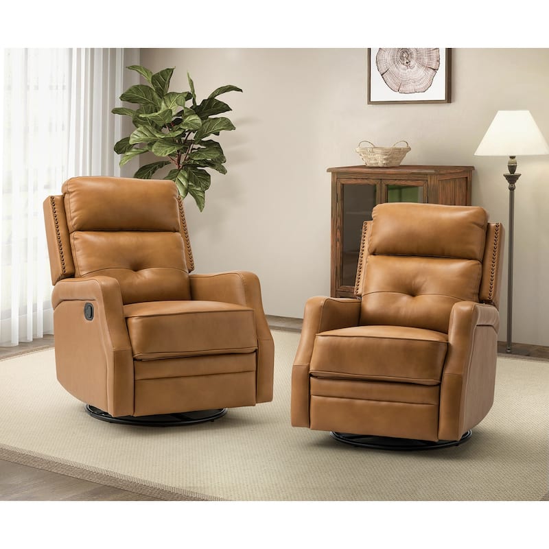 Beatriz Living Room Recliner Set Of 2 with Metal Base - TAUPE