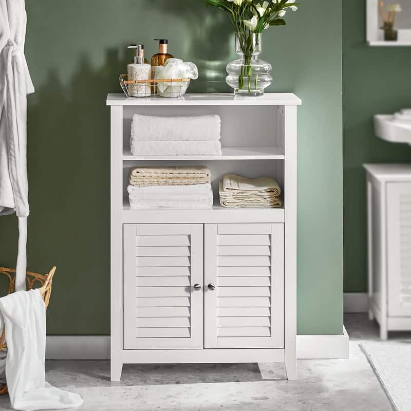 Haotian BZR13-W, Bathroom Cabinet Bathroom Shelf Bathroom Storage Cabinet Unit