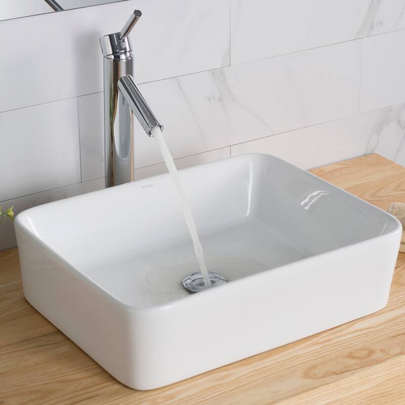 Kraus 18-3/4" Ceramic Vessel Bathroom Sink Only