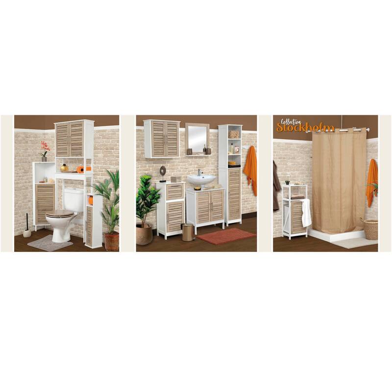 Tilt-Out Laundry Cabinet with Removable Hamper - 14.4"L x 13"W x 38.8"H