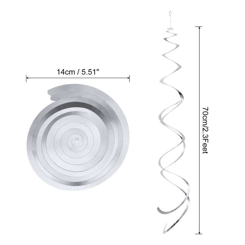 30 Pcs Gold Party Hanging Double Strip with Hang Tag Hook - Silver