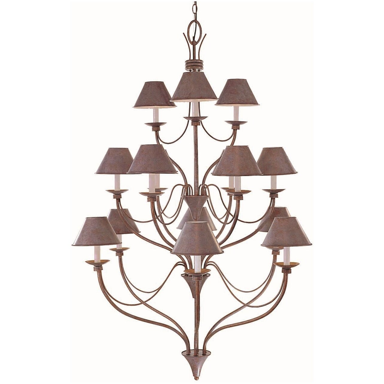 Volume Lighting V7825  Cirebon 15 Light 37" Wide Chandelier - Chandeliers For Bedrooms by Overstock.com