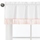 preview thumbnail 4 of 4, Sweet Jojo Designs White and Pink Girl Window Curtain Valance for Floral Bird Flower Cottagecore Luxury Vintage Botanical Tassel