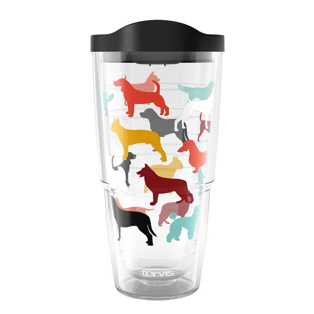 Tervis Pet Love Made in USA Double Walled Insulated Tumbler Travel 24oz, Dog Pack Love