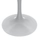 preview thumbnail 19 of 25, Verve Dining Table with a 36" Round Tabletop in White Steel Pedestal