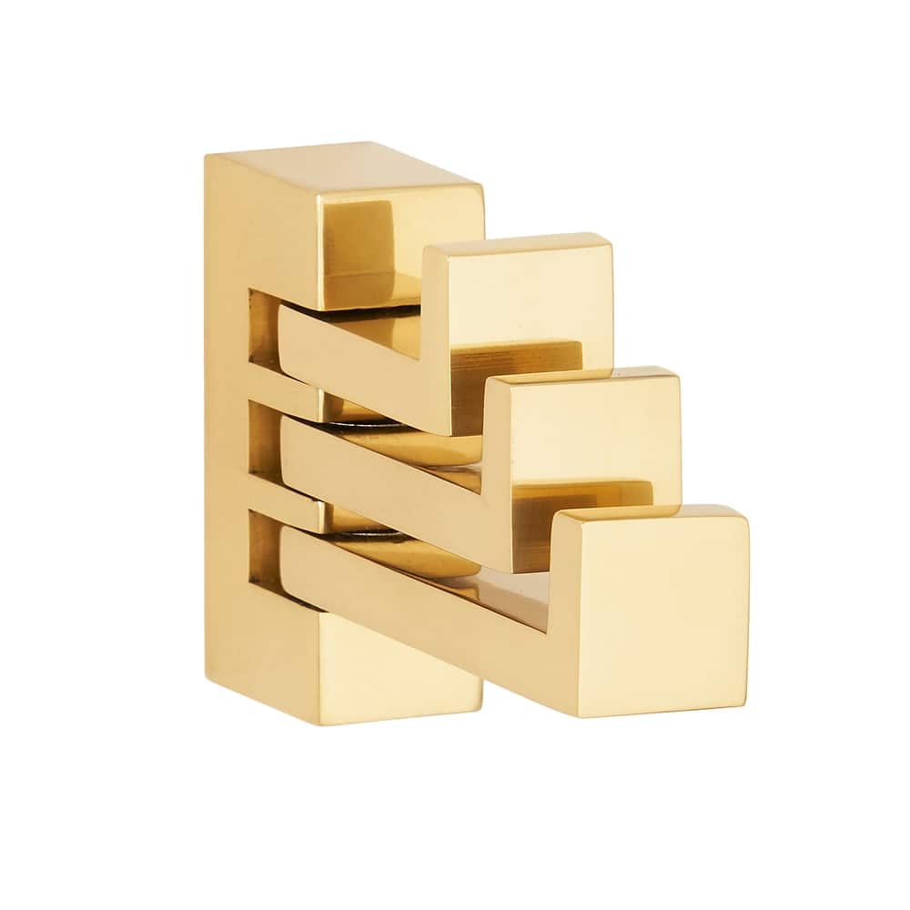 Alno A6485 Linear 5/8" Wide Solid Metal Modern Triple Swivel Arm