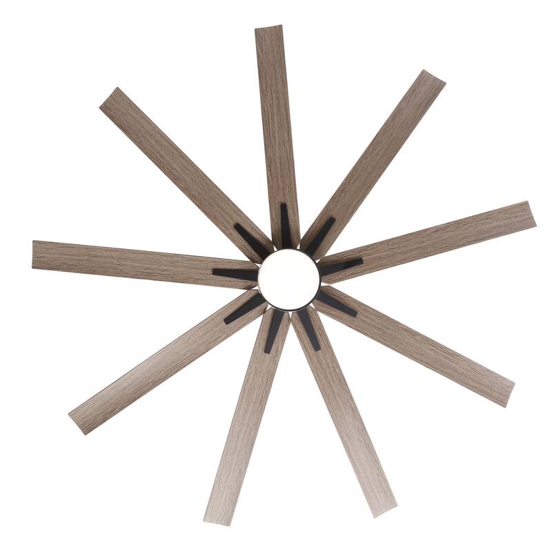 65" Modern Integrated LED Ceiling Fan with Light and Remote