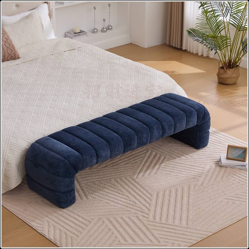 69.7"Wide Upholstered Armless Bed Bench
