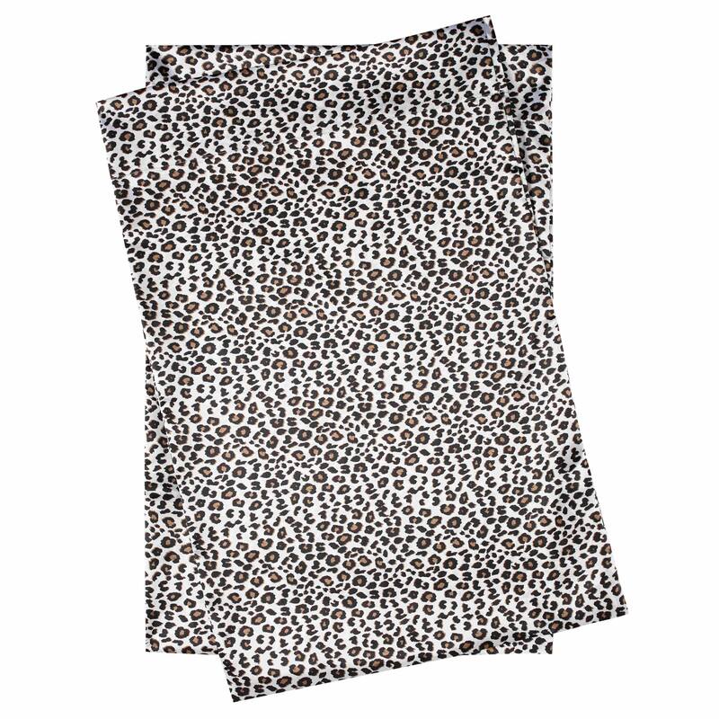 Betsey Johnson Betseys Leopard Satin Sheet Set + Pillowcase Sets