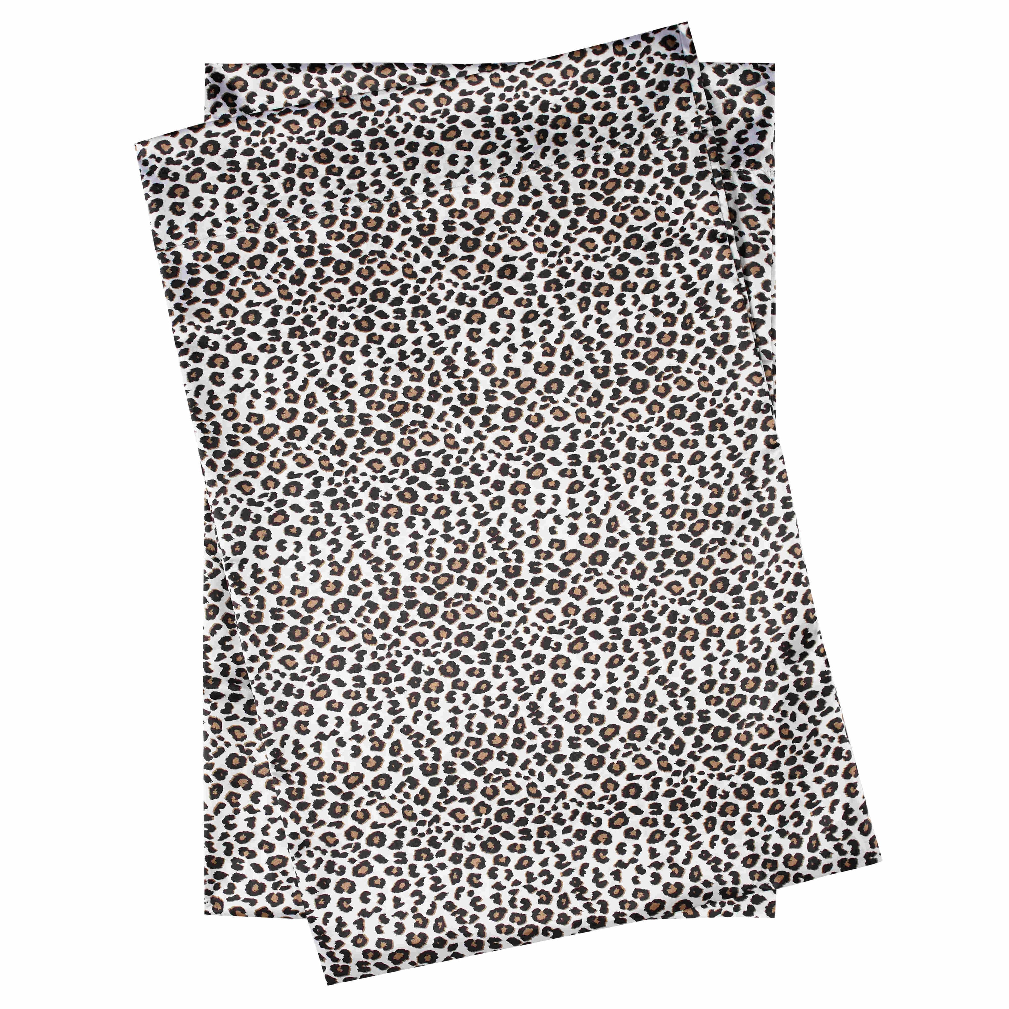 Betsey Johnson Betseys Leopard Satin Sheet Set + Pillowcase Sets - On ...