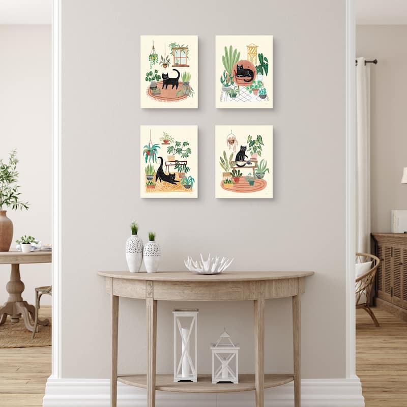 Urban Jungle I - IV by Mary Urban Canvas Art Prints