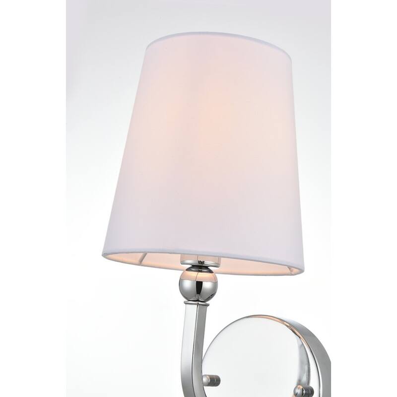 Cole 1 Light Black and Clear Bath Sconce