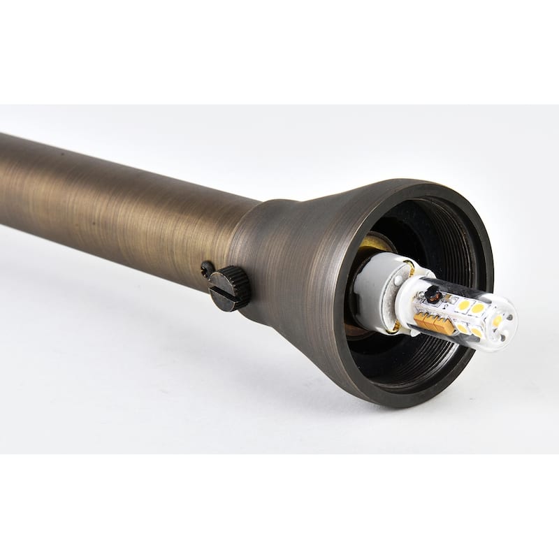 Juniper Path Light D9 H24 in Antique Cast Brass Finish