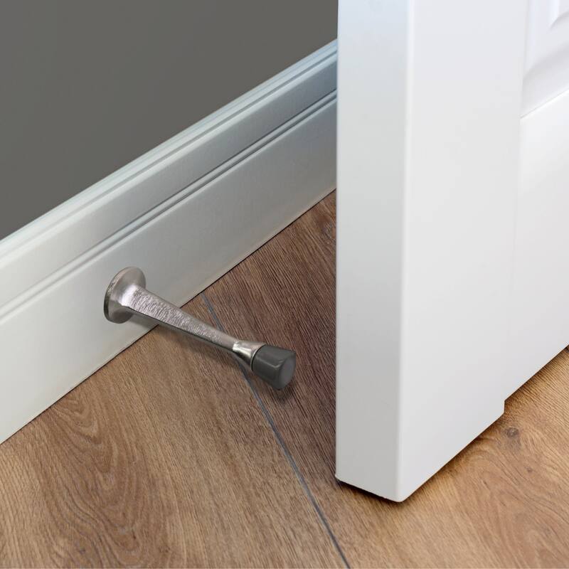 Design House 188227 3-1/8" Baseboard Mounted Rigid Door Stop - Pack of