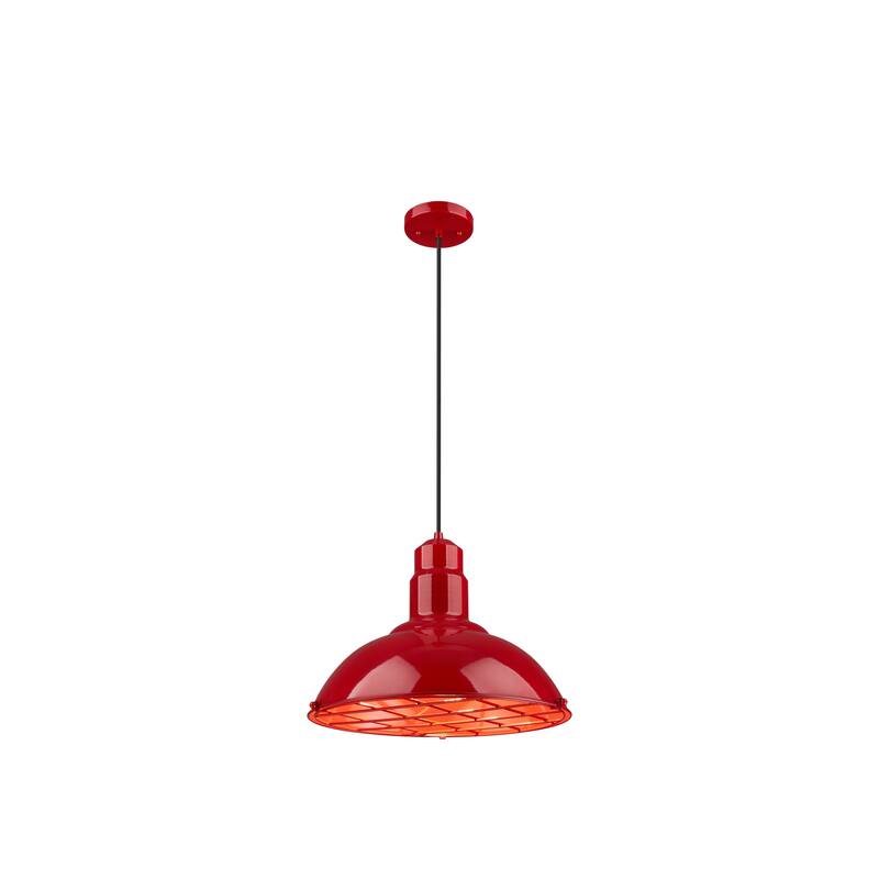 Innovations Lighting Langston - 1 Light 16" Cord Hung Pendant - Red