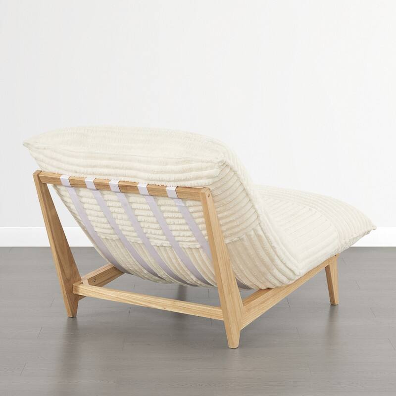 Spruce & Spring Oversized Lounge Accent Chair with Plush Cushions and Solid Wood Frame