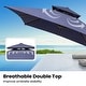 preview thumbnail 34 of 58, Pellebant 10 X 13 Feet Outdoor Cantilever Umbrella with Base