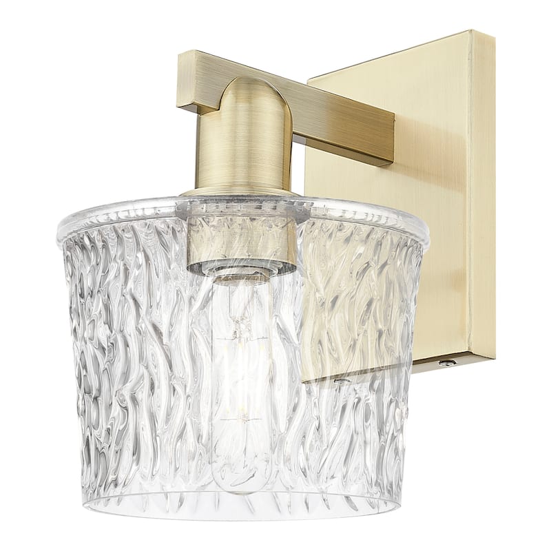 Innovations Lighting 716-1W-11-7 Niagara Sconce Niagara 11" Tall Wall - Antique Brass / Clear