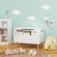 preview thumbnail 7 of 7, Kids Toy Storage Organizer with Front Bookshelf FlipTop Lid Safety Hinge