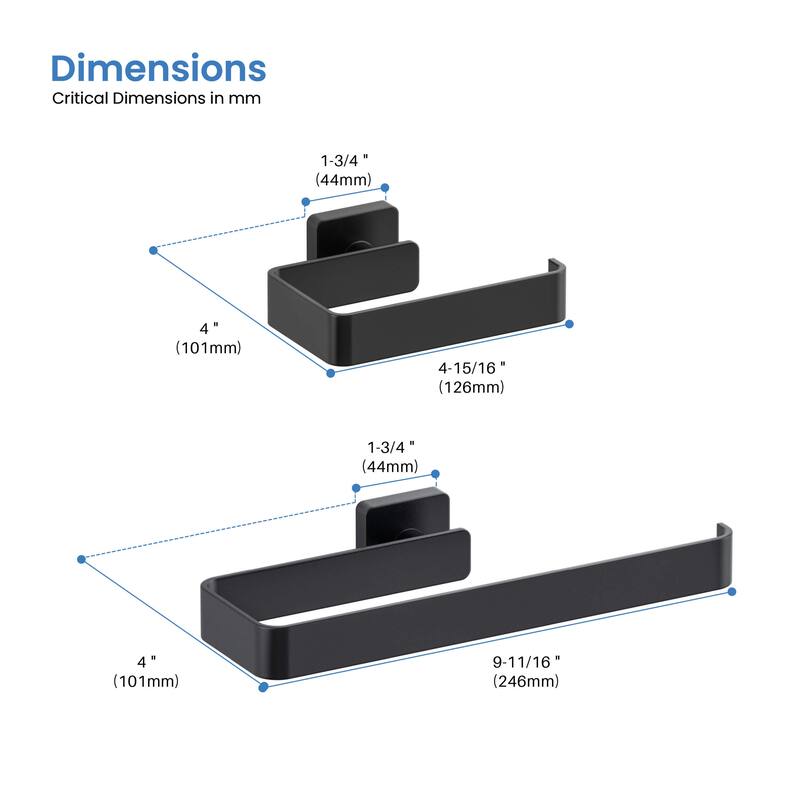 Blaze 2 Piece Bathroom Hardware Set