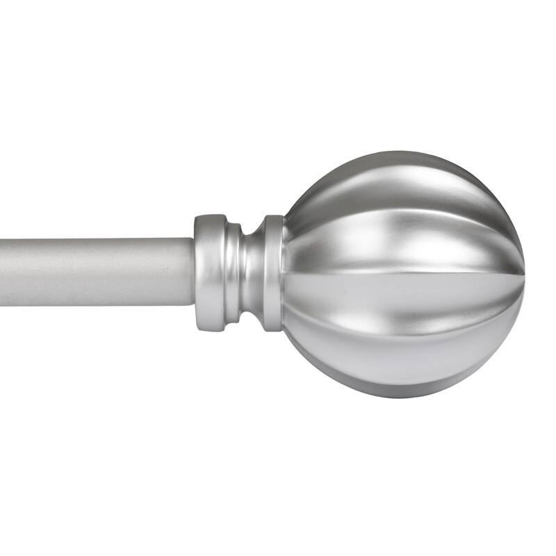 UTOPIA ALLEY Wall Mounted 3/4 Inch Curtain Rod - Curtain Rods For Window, Adjustable Drapery Rod