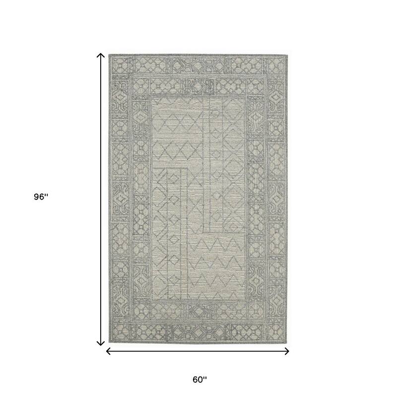 HomeRoots Southwestern Lodge Rectangle Area Rug