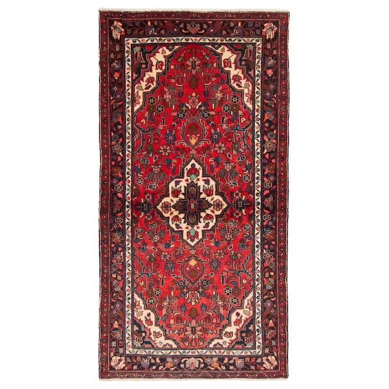 ECARPETGALLERY Hand-knotted Andelz Red Wool Rug - 3'7 x 7'0
