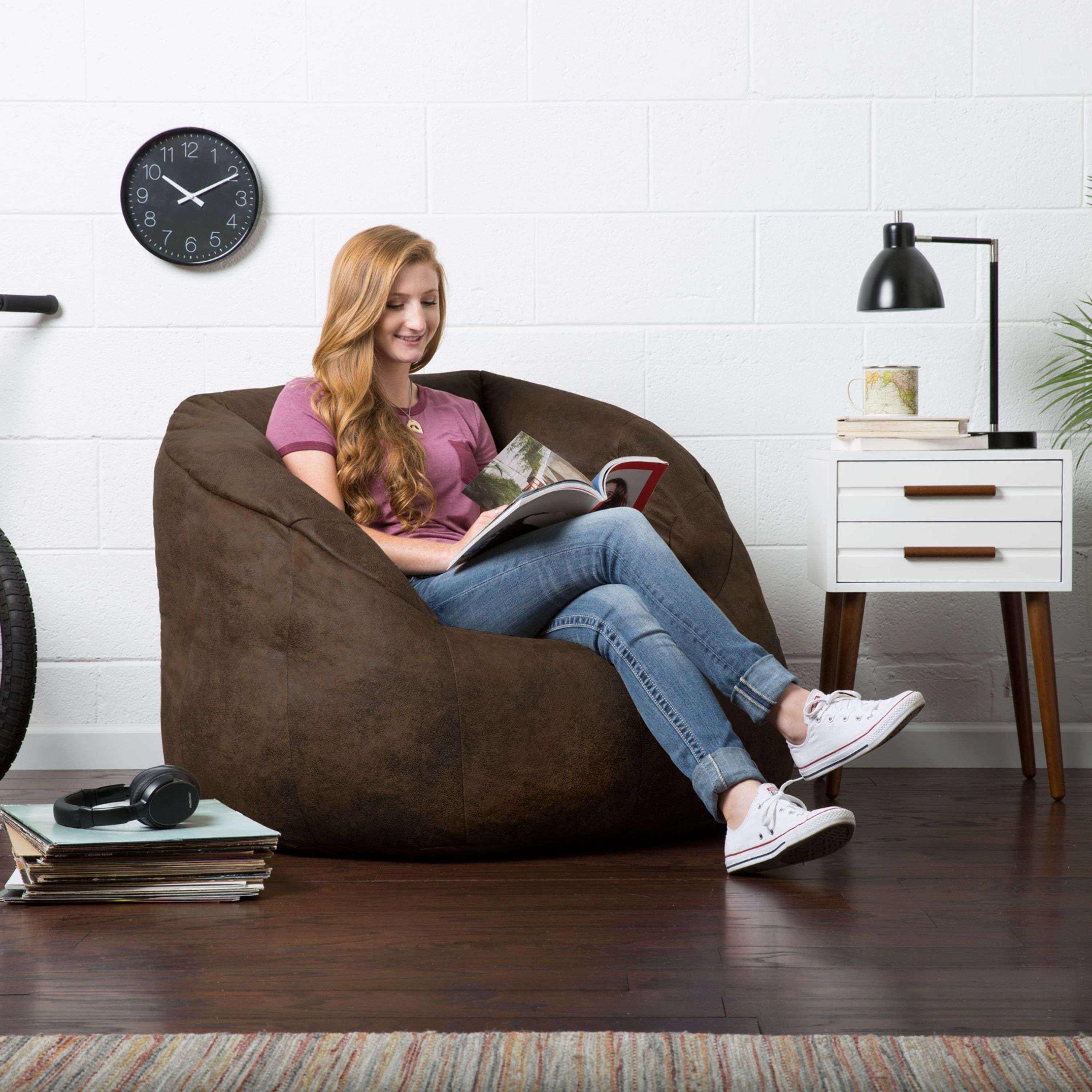 Big joe lux large clearance milano blazer bean bag chair