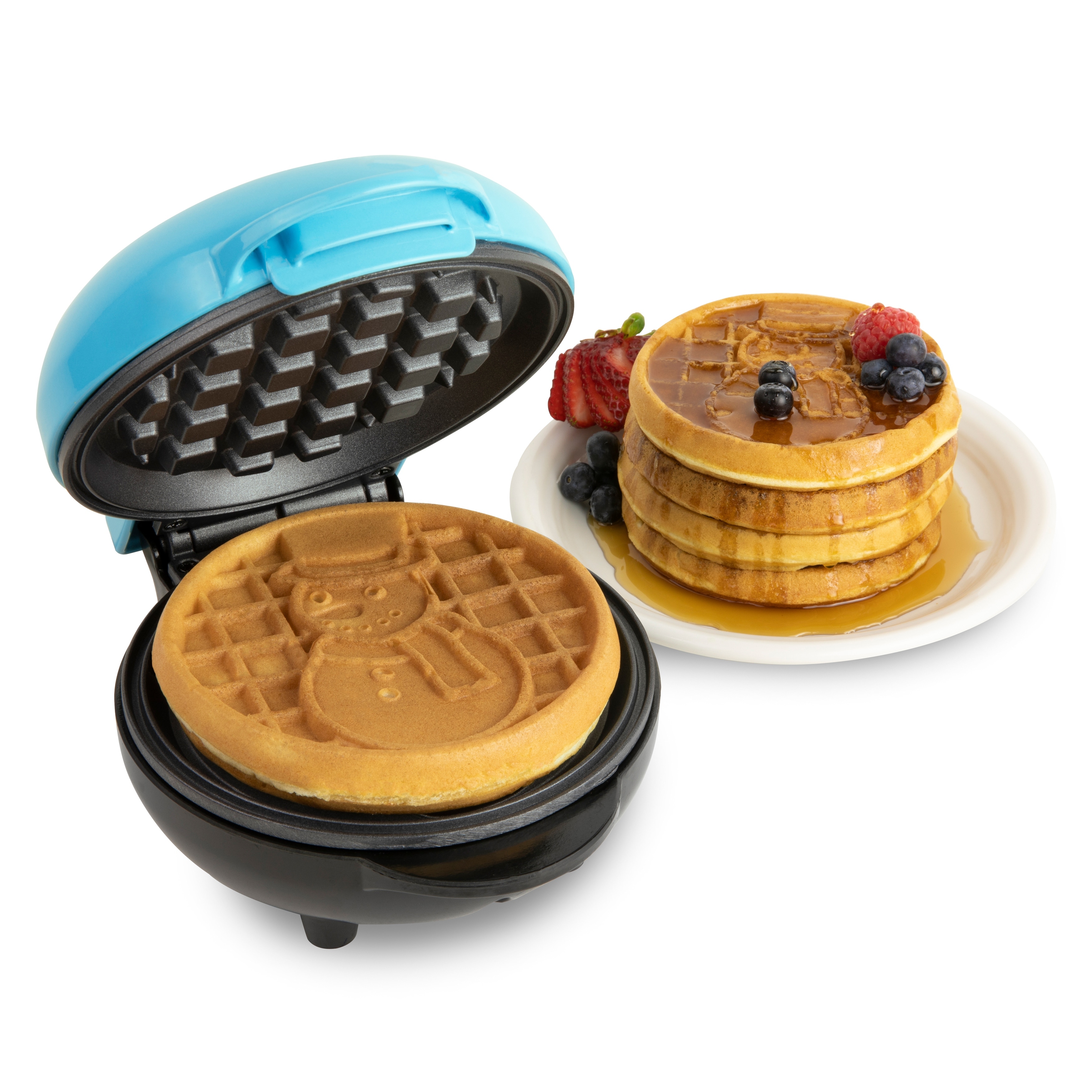 Proctor Silex Double Mini Waffle Maker Machine with 4 Round Non