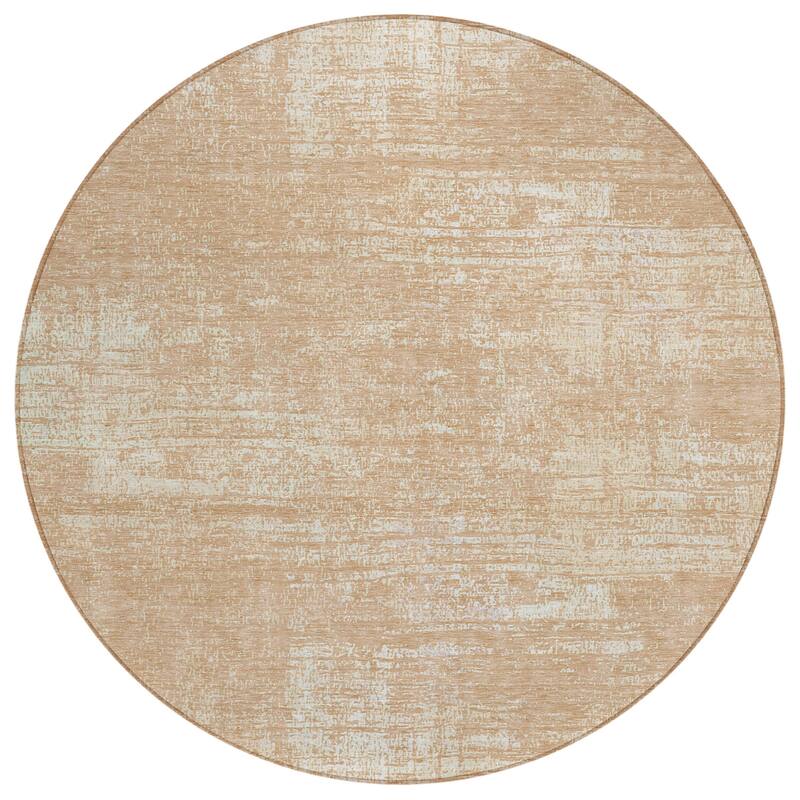 Machine Washable Indoor/ Outdoor Chantille Abstract Solid Rug
