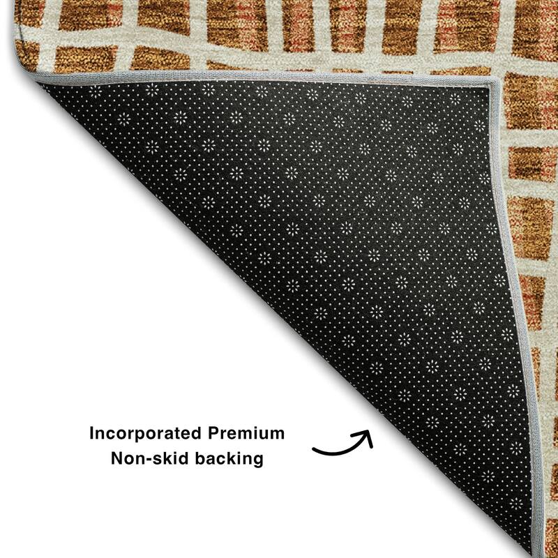 Premium Washable Super Soft Modern Lines Mayfield Rug