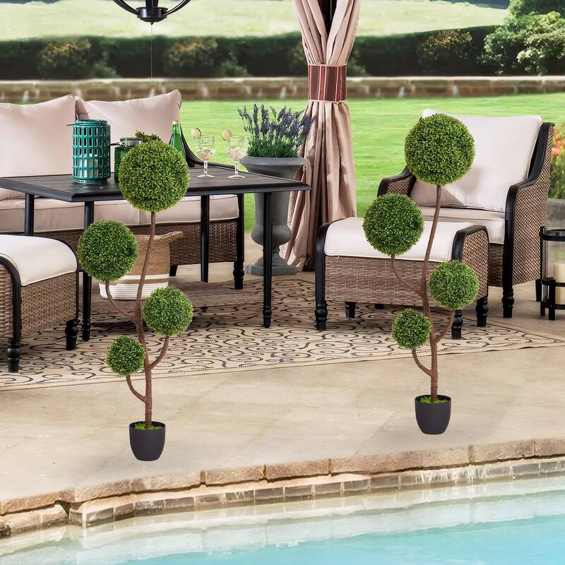 decoration artificial boxwood topiary ball tree 150cm