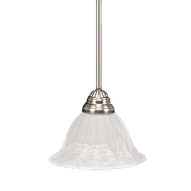 Millennium Lighting 8" Wide Single Light Mini Pendant with Bell Shade - Satin Nickel