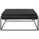 preview thumbnail 1 of 3, Uttermost 25111 Telone 35" Wide Aluminum Top Iron Coffee Table Oxidized Black