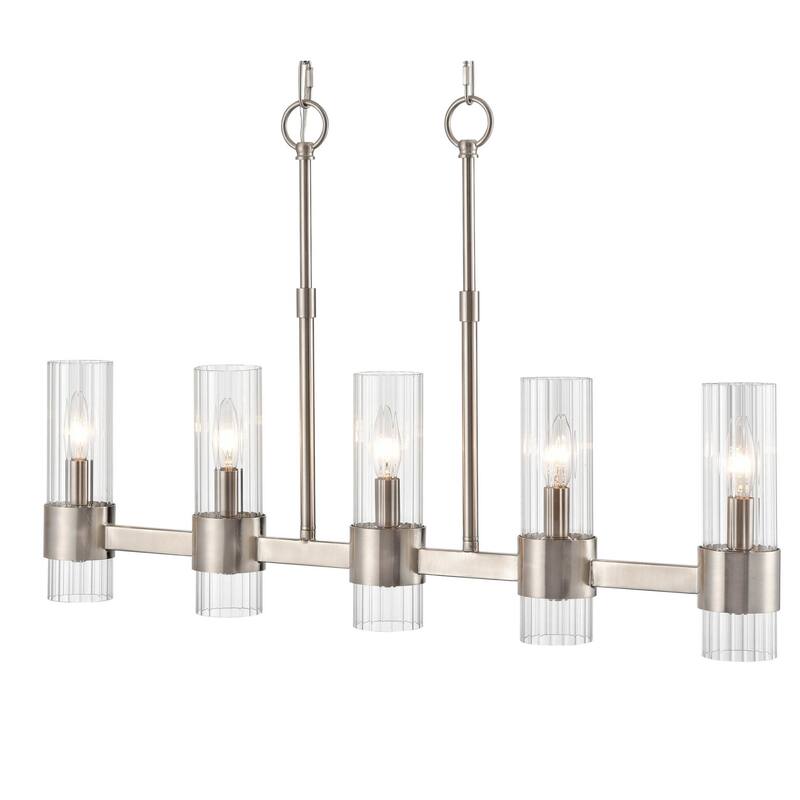 Millennium Lighting 9985 Caberton 5 Light 32" Wide Chandelier - Brushed Nickel