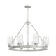 preview thumbnail 4 of 12, Hunter Hartland Wagon Wheel Chandelier - Dining Room, Kitchen, Entry - Modern Farmhouse, Industrial