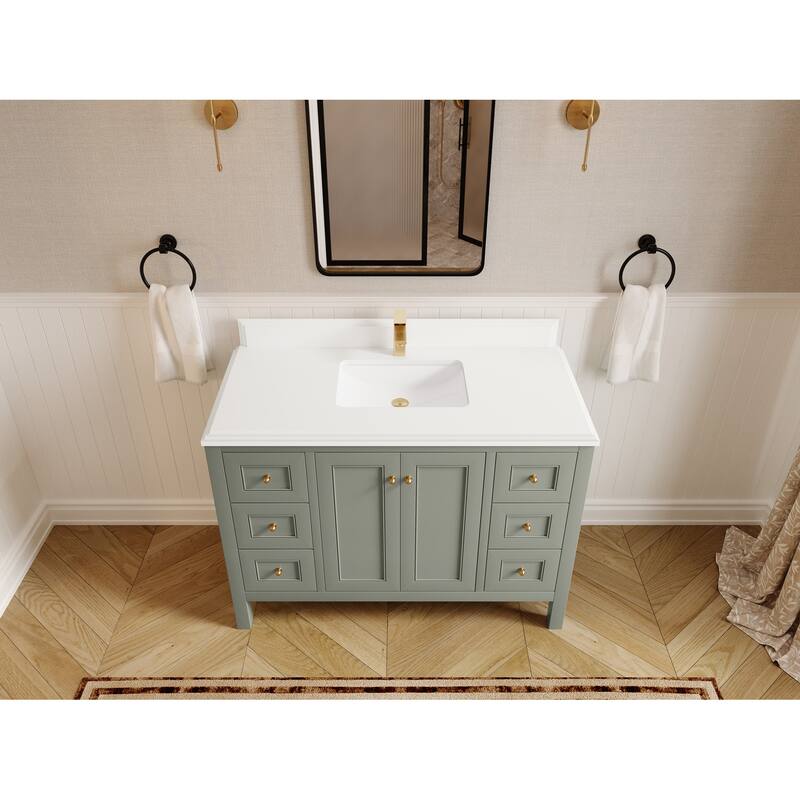 Willow Collections 48 in. W x 22 in. D Nashville Single Sink Bathroom Vanity with Countertop