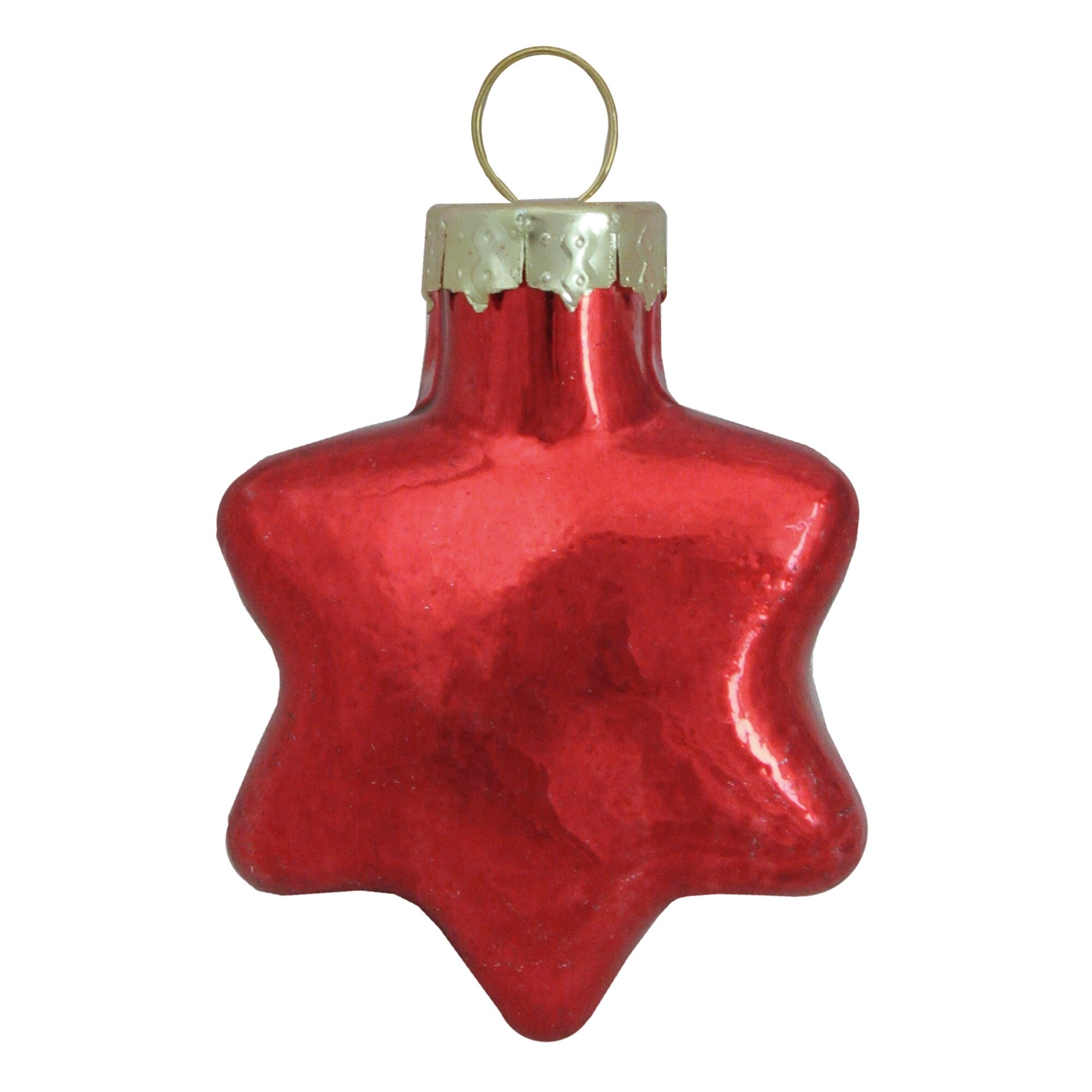 shiny red christmas ornaments