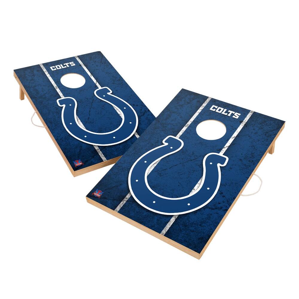 Vintage Indianapolis Colts NFL 2x4 Tailgate Cornhole Boards