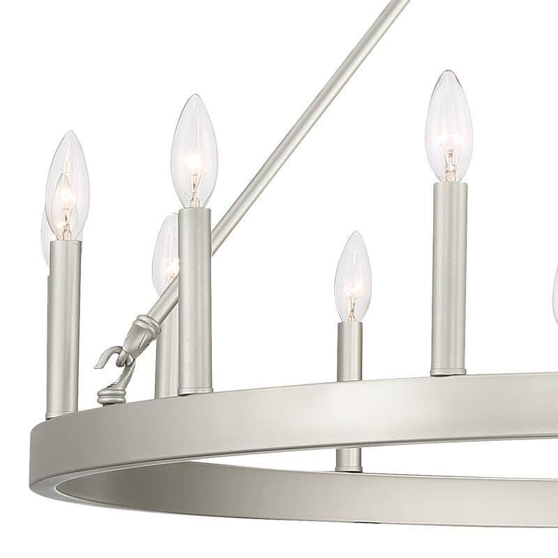 Acroma 15 Light Modern Farmhouse Wagon Wheel Chandelier-UL Certified - N/A