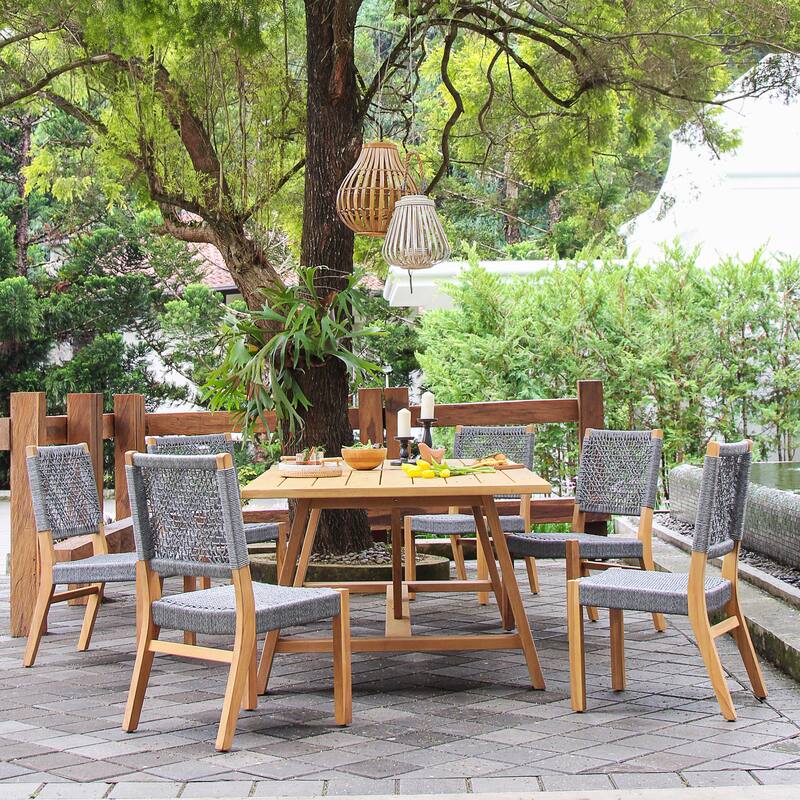 Cambridge Casual Nassau 2-piece Teak Patio Dining Chair
